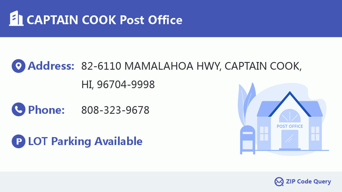 Post Office:CAPTAIN COOK