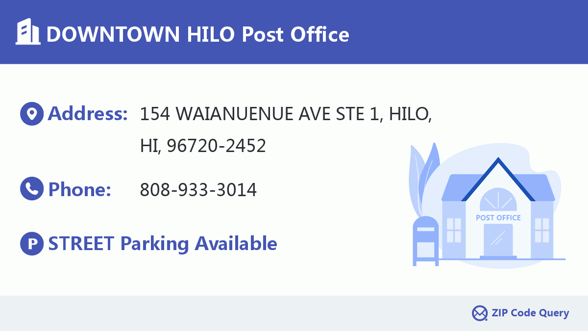 Post Office:DOWNTOWN HILO