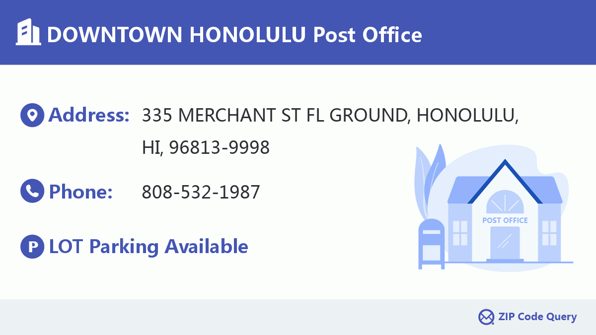 Post Office:DOWNTOWN HONOLULU