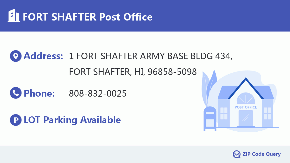 Post Office:FORT SHAFTER