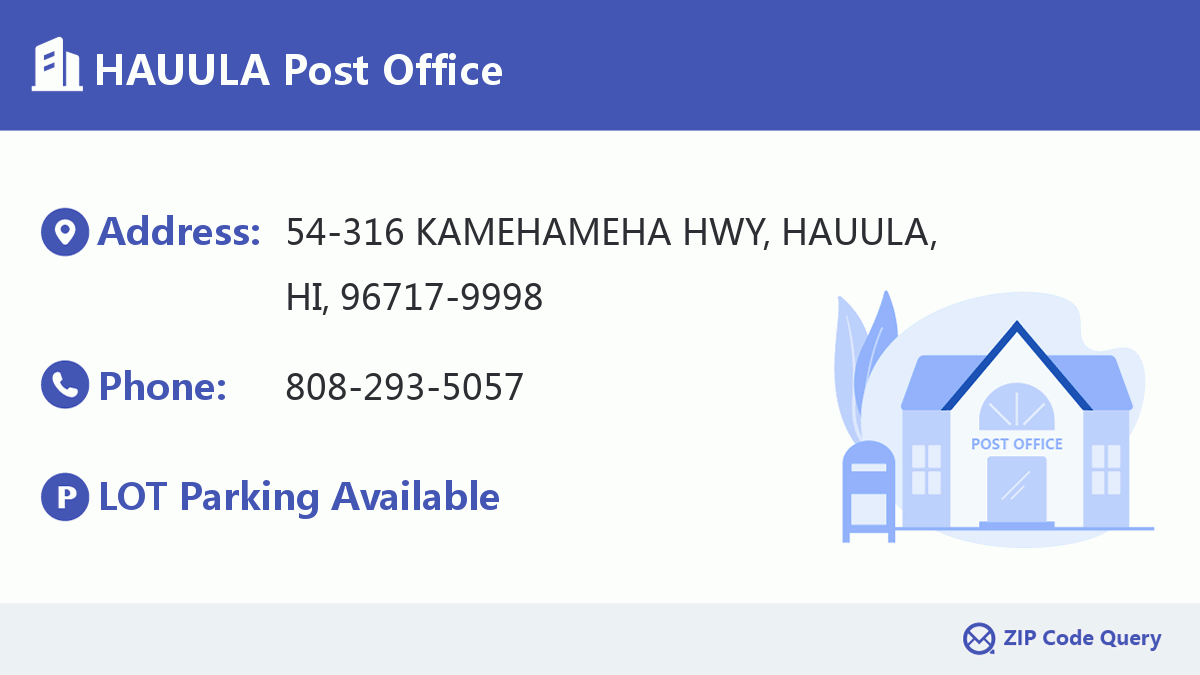 Post Office:HAUULA