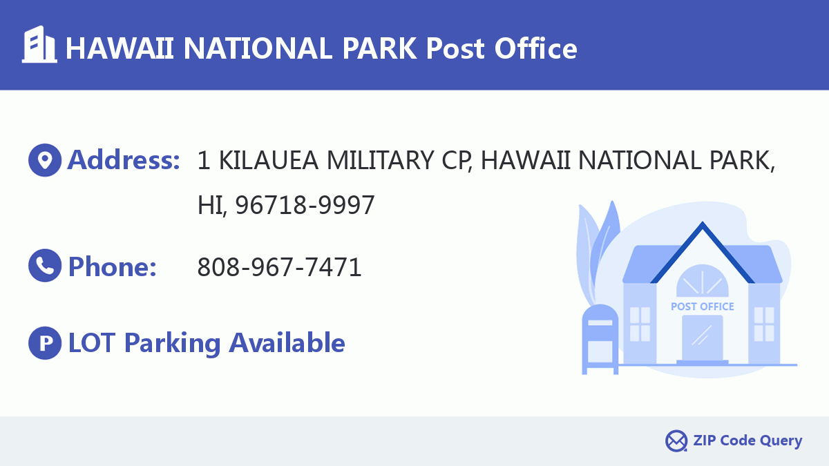 Post Office:HAWAII NATIONAL PARK
