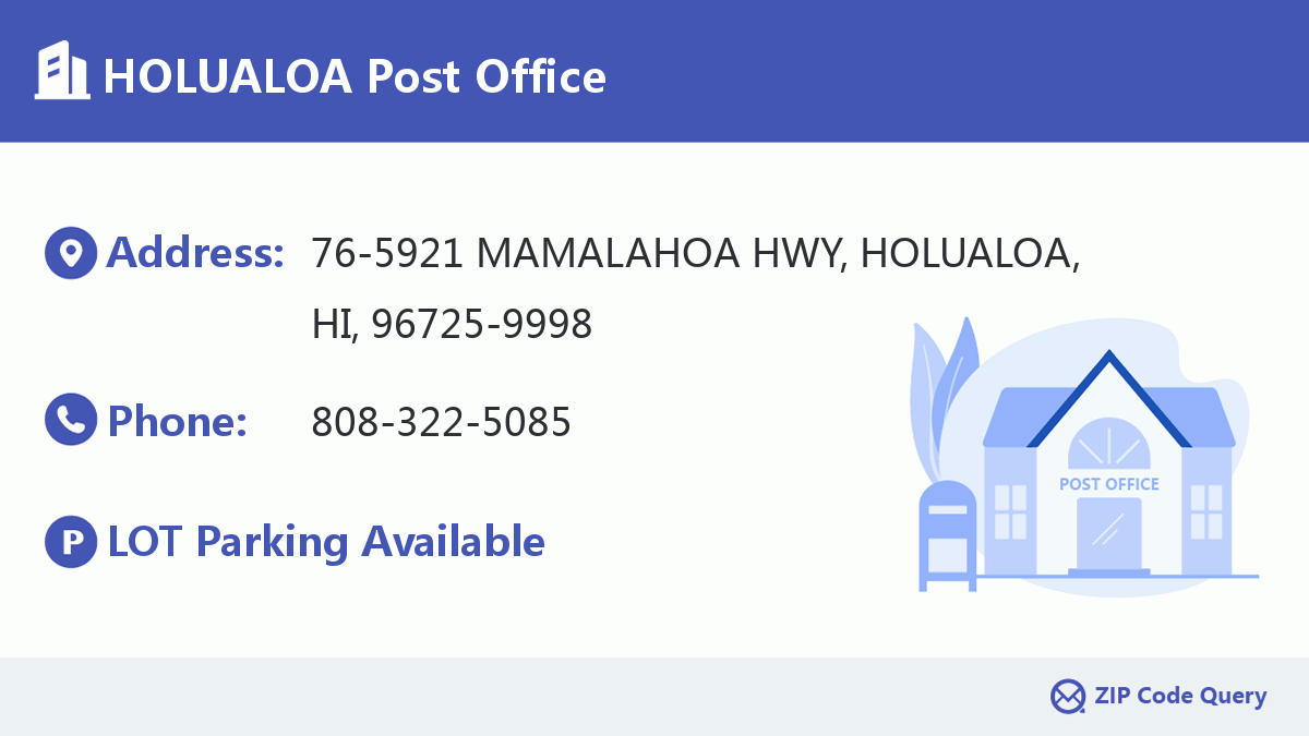 Post Office:HOLUALOA