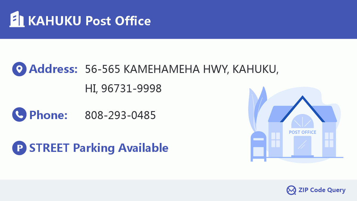 Post Office:KAHUKU