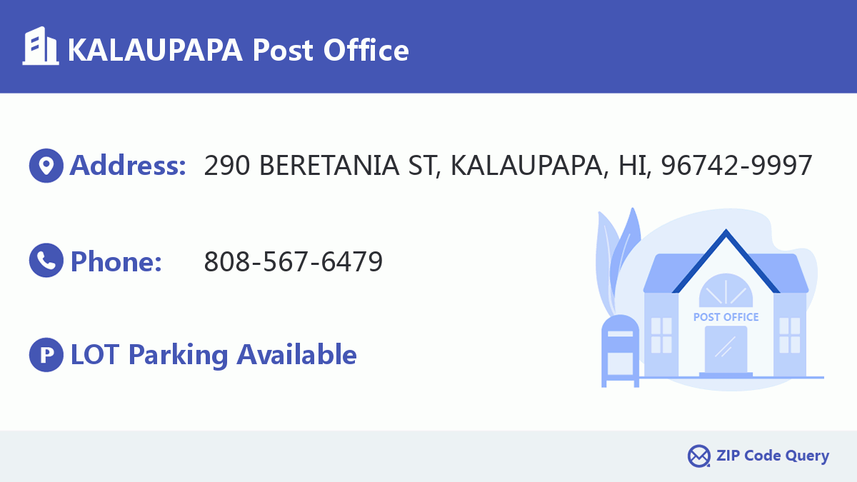 Post Office:KALAUPAPA