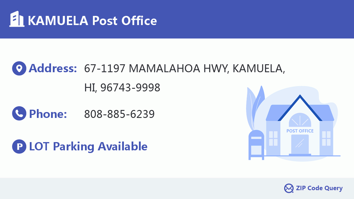 Post Office:KAMUELA