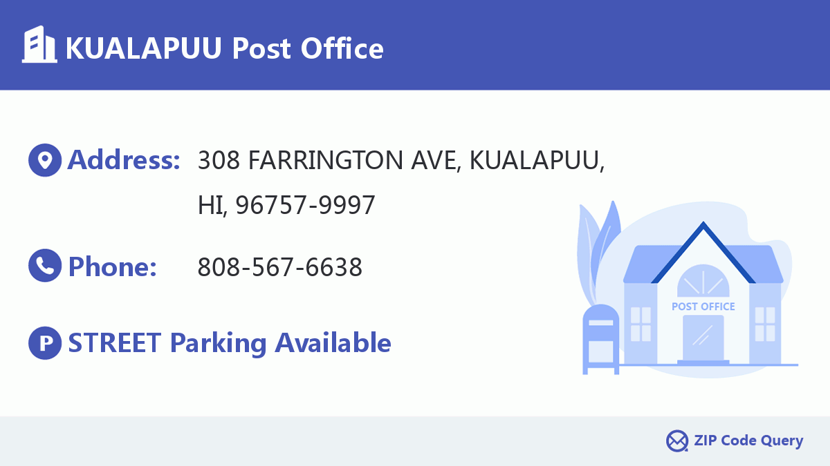 Post Office:KUALAPUU