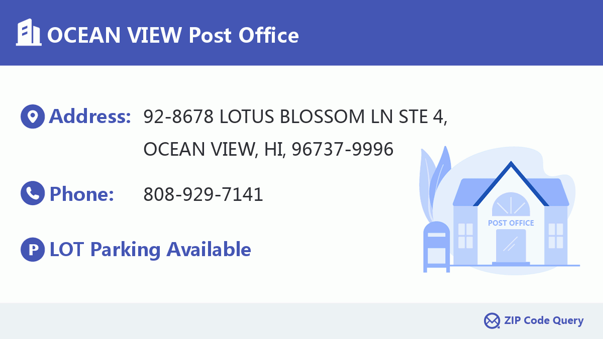 Post Office:OCEAN VIEW