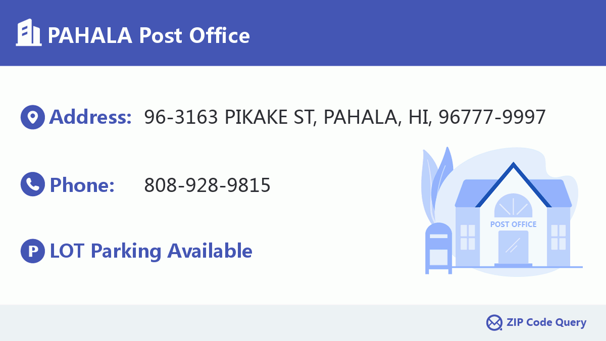 Post Office:PAHALA