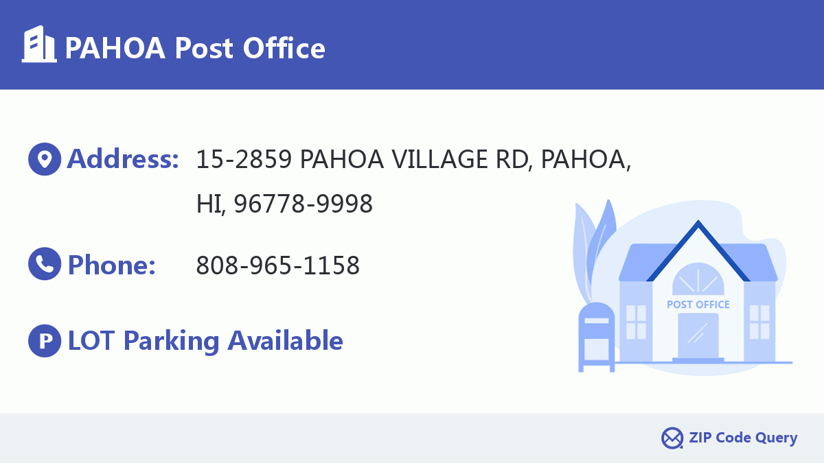 Post Office:PAHOA
