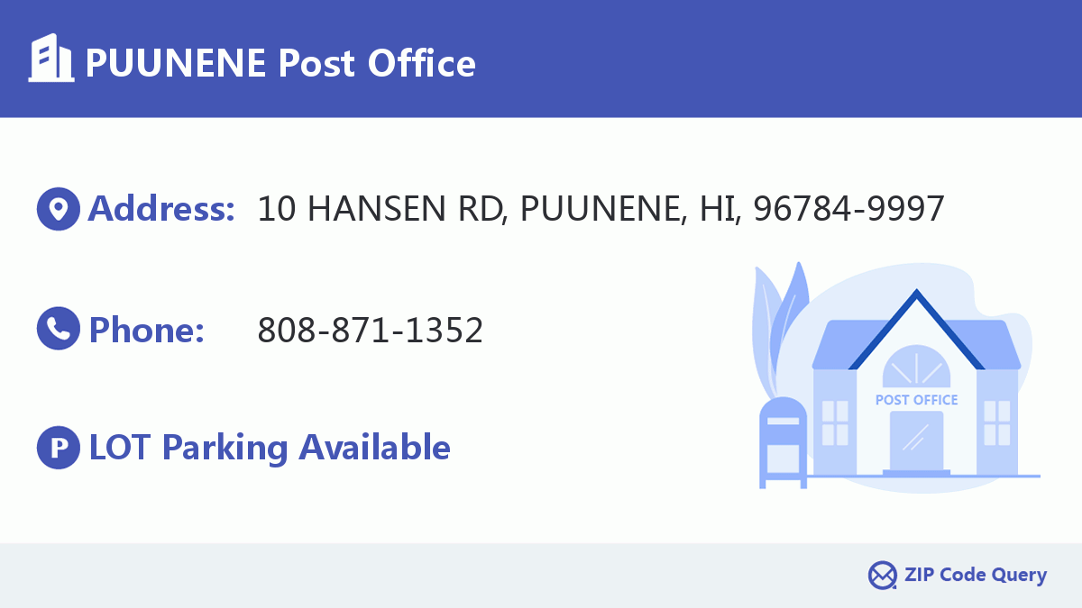 Post Office:PUUNENE